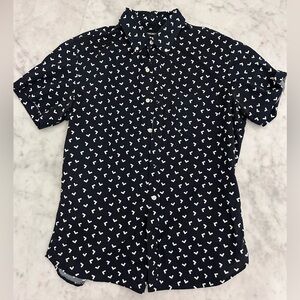 Bonobos Navy and White Pattern Shirt